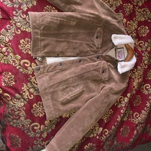 Brown Levi’s Suede Sherpa